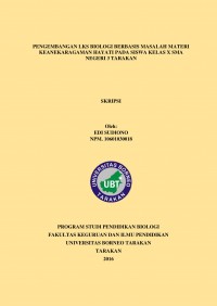 Pengembangan LKS Biologi Berbasis Masalah Materi Keanekaragaman Hayati Pada Siswa Kelas X SMA Negeri 3 Tarakan