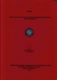 Pengawasan Bea Cukai Terhadap Produk Impor Ilegal Di Kota Tarakan