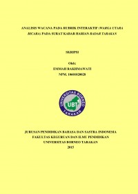 Analisis Wacana Pada Rubrik Interaktif (Warga Utara Bicara) Pada Surat Kabar Harian Radar Tarakan