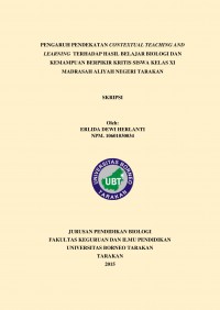 Pengaruh Pendekatan Contextual Teaching And Learning Terhadap Hasil Belajar Biologi dan Kemampuan Berpikir Kritis Siswa Kelas XI Madrasah Aliyah Negeri Tarakan