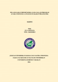 Pelanggaran Prinsip Kerja Sama Dalam Program Acara Indonesia Lawak Klub (Kajian Pragmatik)