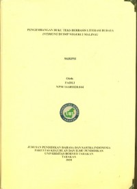 Pengembangan Buku Teks Berbasis Literasi Budaya Intimung Di SMP Negeri 2 Malinau