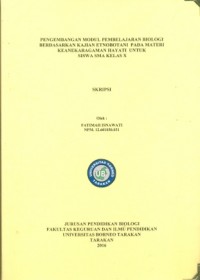 Pengembangan Modul Pembelajaran Biologi Berdasarkan Kajian Etnobotani Pada Materi Keanekaragaman Hayati Untuk Siswa SMA Kelas X