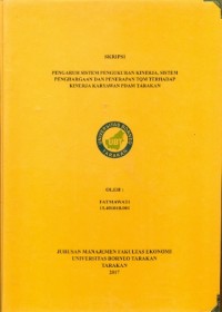 Pengaruh Sistem Pengukuran Kinerja, Sistem Penghargaan Dan Penerapan TQM Terhadap Kinerja Karyawan  PDAM Tarakan