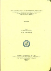 Pengaruh Penggunaan Multimedia Pembelajaran Interaktif Terhadap Minat Dan Pemahaman Konsep Biologi Siswa Kelas VIII SMP Negeri 5 Tarakan