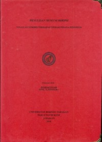 Tinjauan Yuridis Terhadap Tindak Pidana Pedofilia