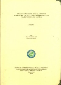 Analisis Unsur Budaya Dalam Novel Karena Aku Tak Buta Karya Redy Kuswanto (Kajian Sosiologi Sastra)