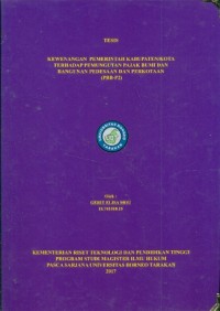 Kewenangan  Pemerintah Kabupaten/Kota Terhadap Pemungutan Pajak Bumi Dan Bangunan Pedesaan Dan Perkotaan (PBB-P2)