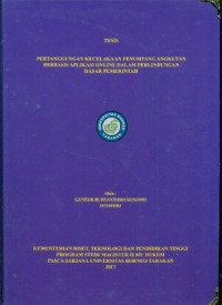 Pertanggungan Kecelakaan Penumpang Angkutan Berbasis Aplikasi Online Dalam Perlindungan Dasar Pemerintah