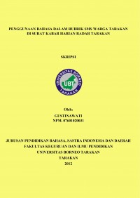Penggunaan Bahasa Dalam Rubrik SMS Warga Tarakan Di Surat Kabar Harian Radar Tarakan