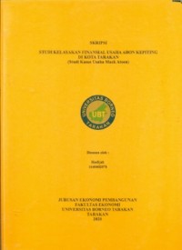 Studi Kelayakan Finansial Usaha Abon Kepiting Di Kota Tarakan (Studi Kasus Usaha Mack Atoen)