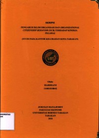 Pengaruh Iklim Organisasi Dan Organizational Citizenship Behavior (OCB) Terhadap Kinerja Pegawai (Studi Pada Kantor Kelurahan Di Kota Tarakan)