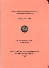 Asuhan Kebidanan Komprehensif Pada Ny. I Di Puskesmas Karang Rejo