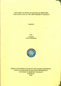 Kemampuan Menulis Karangan Eksposisi Pada Siswa Kelas VII-3 SMP Negeri 9 Tarakan