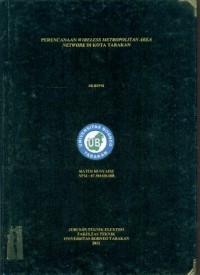 Perencanaan Wireless Metropolitan Area Network di Kota Tarakan