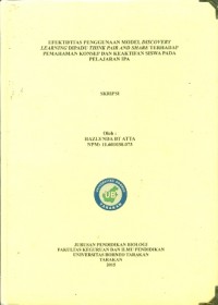 Efektivitas Penggunaan Model Discovery Learning Dipadu Think Pair and Share Terhadap Pemahaman Konsep dan Keaktifan Siswa Pada Pelajaran IPA