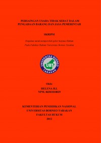 Persaingan Usaha Tidak Sehat Dalam Pengadaan Barang dan Jasa Pemerintah