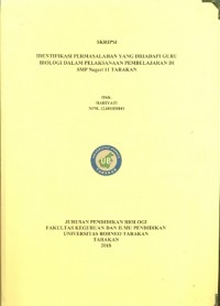 Identifikasi Permasalahan Yang Dihadapi Guru Biologi Dalam Pelaksanaan Pembelajaran Di SMP Negeri 11 Tarakan