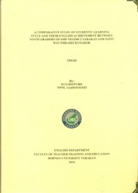 A Comparative Study Of Students’ Learning Style And Their English Achievement Between Ninth Graders Of SMP Negeri 2 Tarakan And Satit Wat Phrasri Bangkok