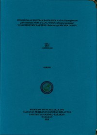 Penggunaan Ekstrak Daun Sisik Naga (Drymoglossum Pilosellaoides) Pada Udang Windu (Penaeus Monodon) Yang Diinfeksi Bakteri Vibrio Harveyi Secara In-Vivo
