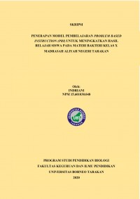 Penerapan Model Pembelajaran Problem Based Instruction (PBI) Untuk Meningkatkan Hasil Belajar Siswa Pada Materi Bakteri Kelas X Madrasah Aliyah Negeri Tarakan
