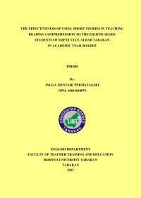 The Effectiveness Of Using Short Stories In Teaching Reading Comprehension To The Eighth Grade Students Of SMP IT Ulul Albab Tarakan In Academic Year 2014/2015
