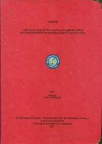 Tinjauan Hukum Pengelolaan Barang Milik Daerah Pemerintah Daerah Kabupaten Malinau