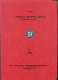 Penegakan Hukum Terhadap Pengelolaan Limbah Bahan Berbahaya Dan Beracun B3 Di Kabupaten Malinau