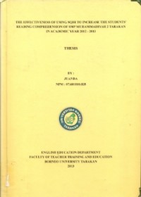 The Effectiveness Of Using SQ3R To Increase The Students’ Reading Comprehension Of SMP Muhammadiyah 2 Tarakan In Academic Year 2012-2013