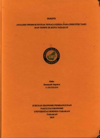 Analisis Produktivitas Tenaga Kerja Pada Industri Tahu dan Tempe di Kota Tarakan
