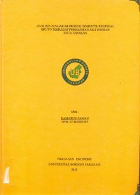 Analisis Pengaruh Produk Domestik Regional Bruto Terhadap Pendapatan Asli Daerah Kota Tarakan