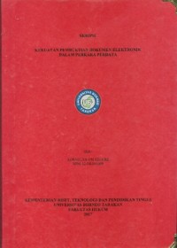 Kekuatan Pembuktian Dokumen Elektronik Dalam Perkara Perdata