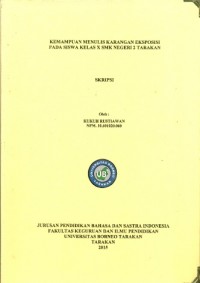 Kemampuan Menulis Karangan Eksposisi Pada Siswa Kelas X SMK Negeri 2 Tarakan