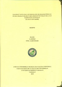 Kalimat Tanya Dalam Bahasa Bugis Dialek Pinrang Di Kelurahan Selisun Kecamatan Nunukan Selatan Kabupaten Nunukan (Kajian Sintaksis)