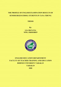 The Profile Of English Examination Results Of Senior High School Students In Tana Tidung
