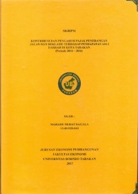 Kontribusi Dan Pengaruh Pajak Penerangan Jalan Dan Reklame Terhadap Pendapatan Asli Daerah Di Kota Tarakan (Periode 2014 – 2016)