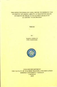 The Effectiveness Of Using Movie To Improve The Students’ Speaking Ability At Eleventh Grade Students Of SMAK Tunas Kasih Tarakan In Academic Year 2014/2015