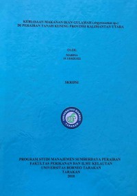 Kebiasaan Makanan Ikan Gulamah (Argyrosomus Sp.) Di Perairan Tanah Kuning Provinsi Kalimantan Utara