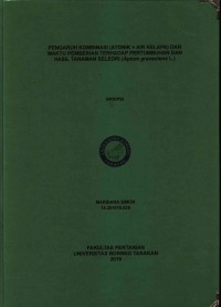 Pengaruh Kombinasi (Atonik + Air Kelapa) Dan Waktu Pemberian Terhadap Pertumbuhan Dan Hasil Tanaman Seledri (Apium Graveolens L.)