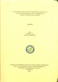 Nilai Kemanusiaan Dalam Novel Gadis Kecil Di Tepi Gaza Karya Vanny Chrisma W. (Kajian Sosiologi Sastra)
