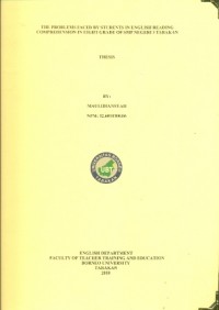 The Problems Faced By Students In English Reading Comprehension In Eight Grade Of SMP Negeri 3 Tarakan