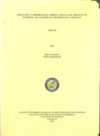Kemampuan Berbahasa Verbal Pada Anak TKLB Autis Di Sekolah Luar Biasa Negeri Kota Tarakan