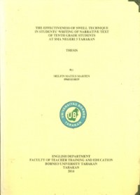 The Effectiveness Of Swell Technique In Students’ Writing Of Narrative Text Of Tenth Grade Students At SMA Negeri 3 Tarakan