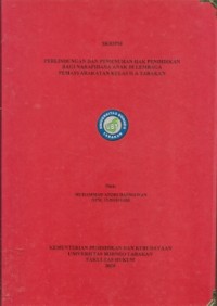 Perlindungan dan Pemenuhan Hak Pendidikan Bagi Narapidana Anak di Lembaga Pemasyarakatan Kelas II A Tarakan