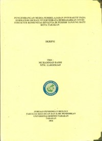 Pengembangan Media Pembelajaran Interaktif Pada Submateri Hewan Invertebrata Berdasarkan Studi Struktur Komunitas Bivalvia Di Pesisir Tanjung Batu  Kota Tarakan