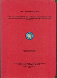 Tinjauan Yuridis Peraturan Walikota Nomor 18 Tahun 2010 Terhadap Izin Pengelolaan Budidaya Rumput Laut Di Kota Tarakan