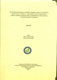 Pengaruh Penerapan Model Pembelajaran Assurance, Relevance, Interest, Assessment And Satisfaction (ARIAS) Terhadap Hasil Belajar Biologi Siswa Kelas VII SMP Negeri 9 Tarakan