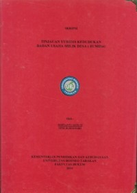 Tinjauan Yuridis Kedudukan Badan Usaha Milik Desa (BUMDES)
