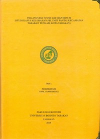 Willingness To Pay Air Siap Minum (Studi Kasus Kelurahan Selumit Pantai Kecamatan Tarakan Tengah, Kota Tarakan)