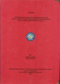 Kewenangan Pemerintah Daerah Dalam Pengaturan Usaha Pertambangan Batubara Di Desa Langap Kabupaten Malinau